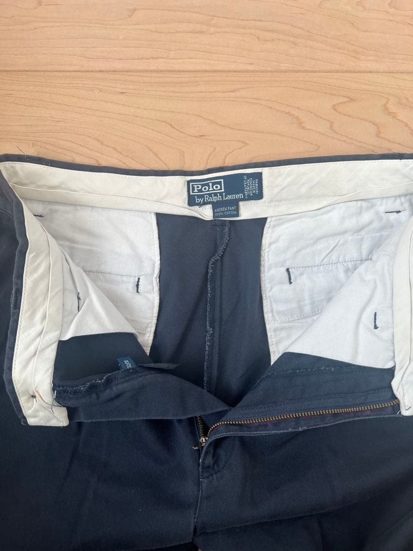 90s polo ralph lauren andrew 2タックチノパンツ