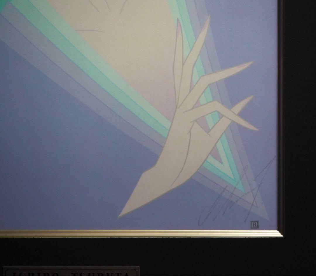 真作■鶴田一郎 版画 GENJI 紫の上 直筆サイン■絵画 美人画 ノエビア