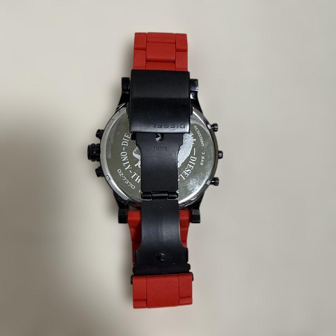 DIESEL DZ-7370 Mr. Daddy2.0 赤 クロノグラフ