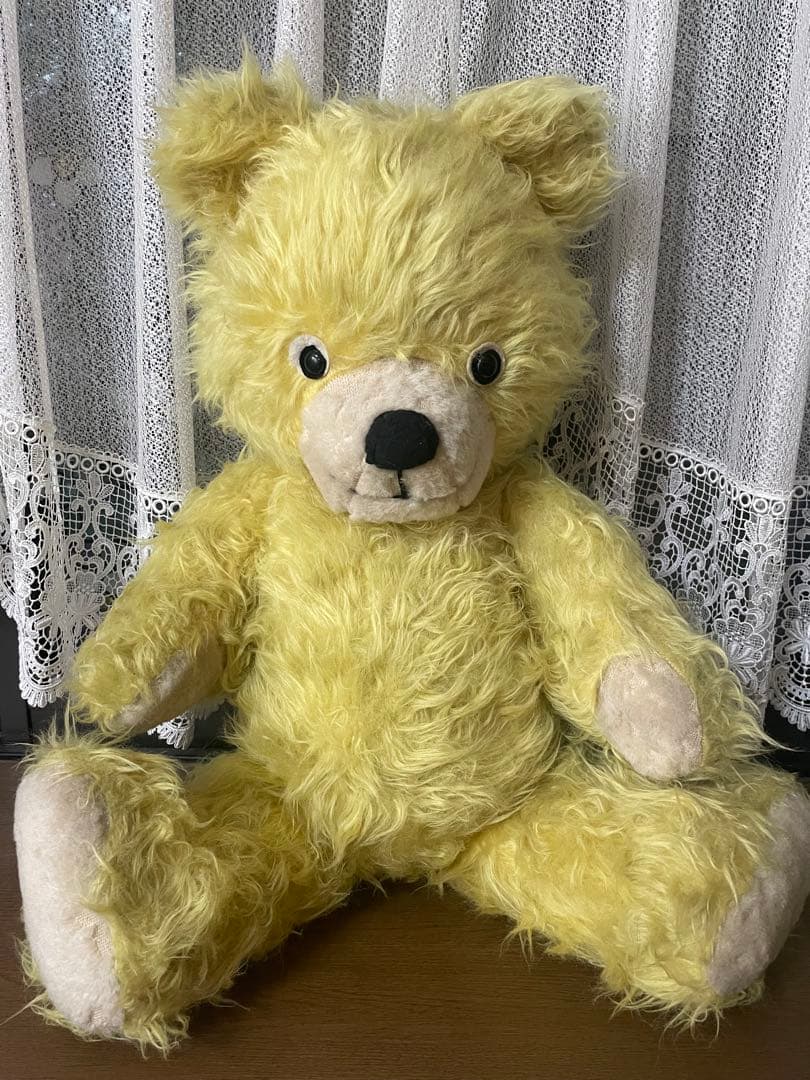 《まめ大福》アンティークベア　テディベア　ヴィンテージ　東欧　64cm