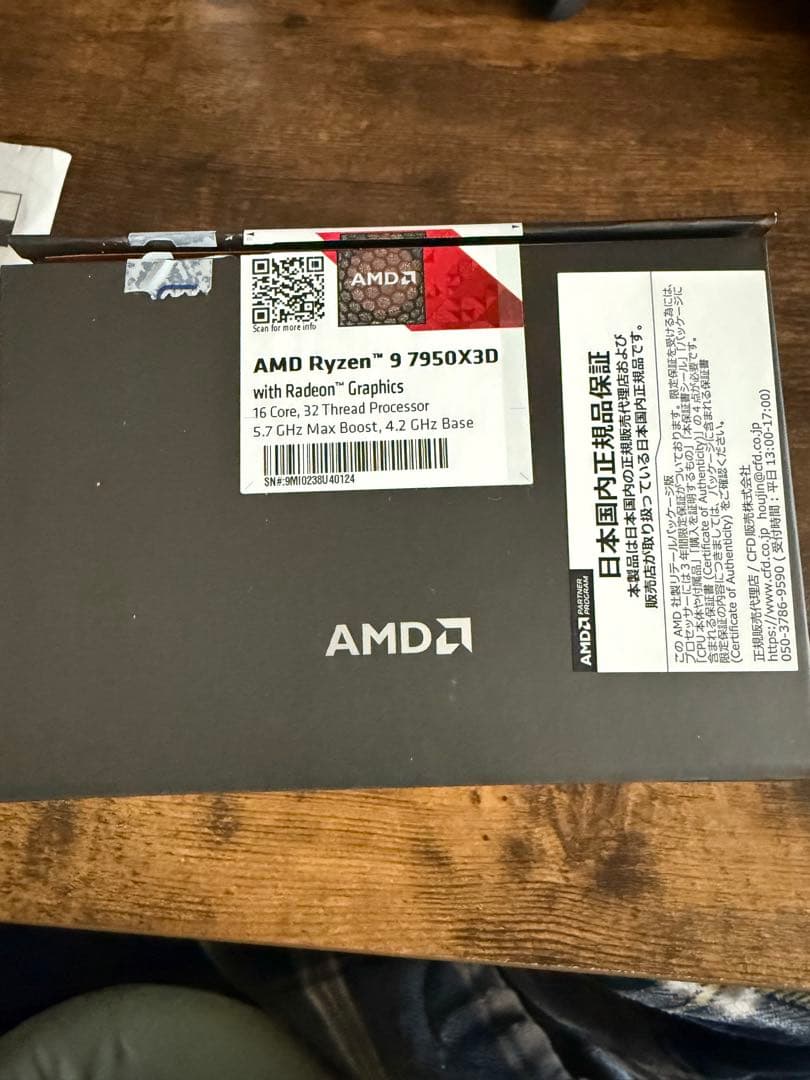 CPU AMD Ryzen 9 7950X3D CPU