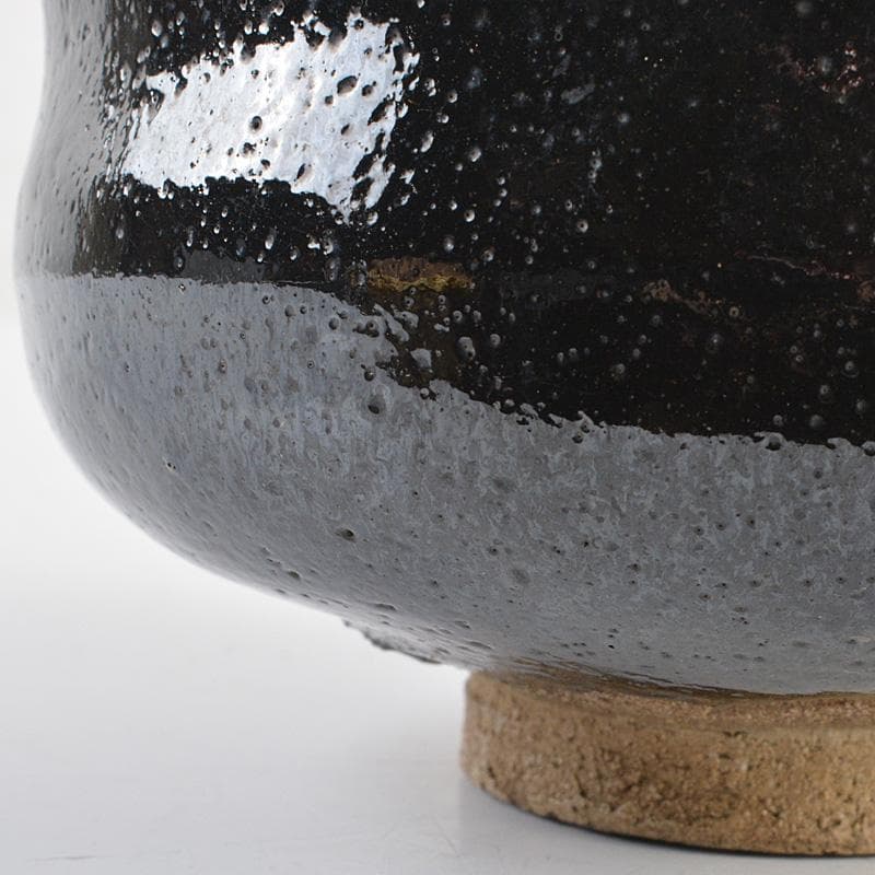 茶道具　楽吉左衛門　黒茶碗　共箱　V　R7133