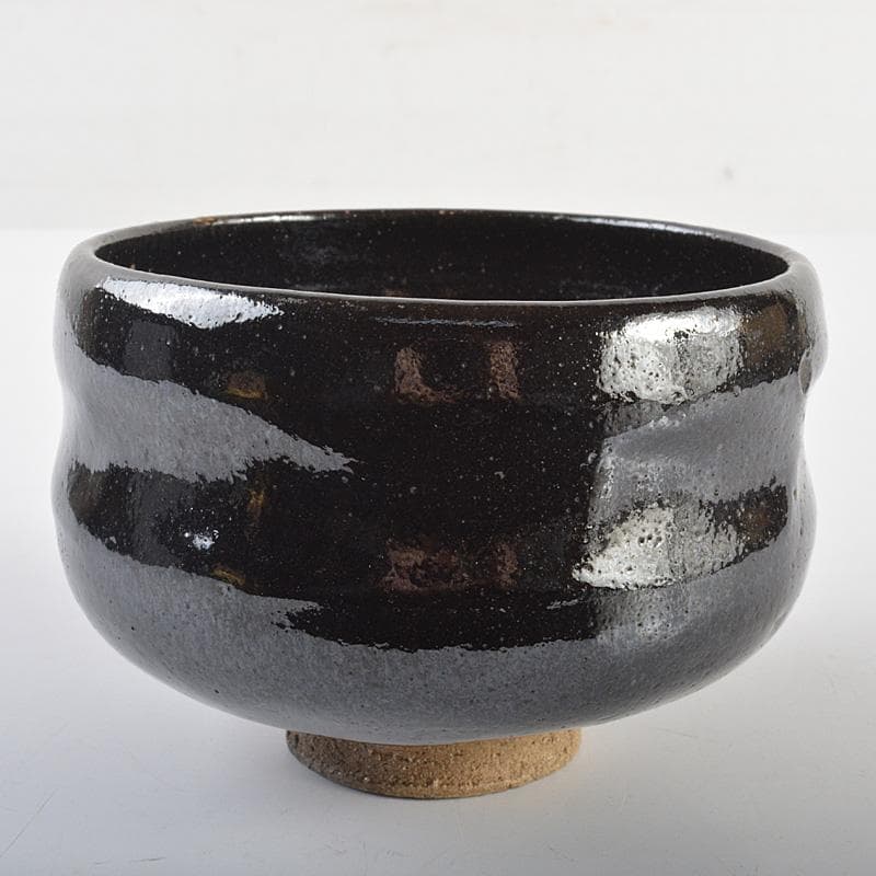 茶道具　楽吉左衛門　黒茶碗　共箱　V　R7133