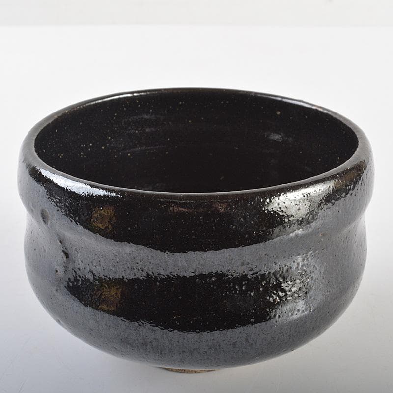 茶道具　楽吉左衛門　黒茶碗　共箱　V　R7133