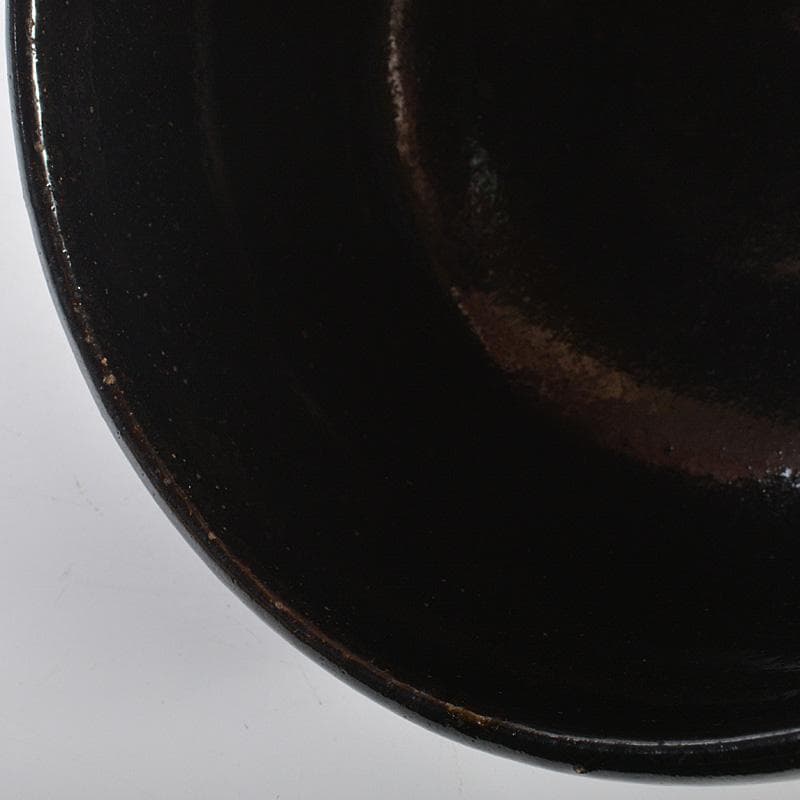 茶道具　楽吉左衛門　黒茶碗　共箱　V　R7133