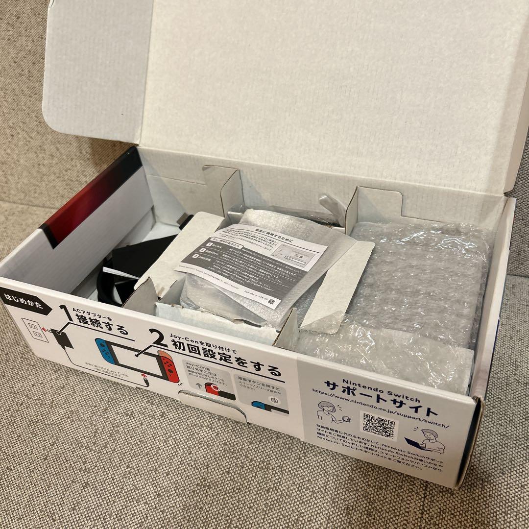 【美品】 Nintendo Switch 本体 ネオンブルー/レッド 完備品