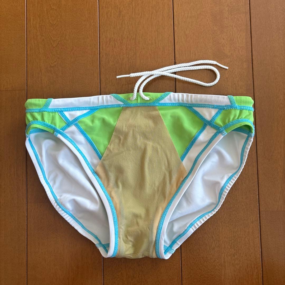 Mizuno 競泳水着 グリーン/ホワイト