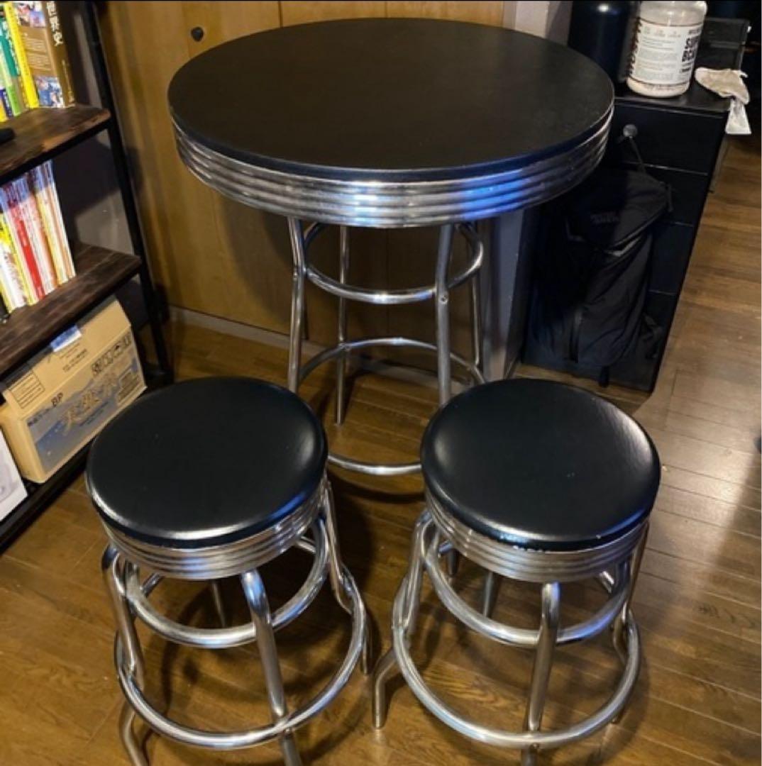 ダイナーテーブル　アメリカンダイナー　チェア　セット　バーテーブル