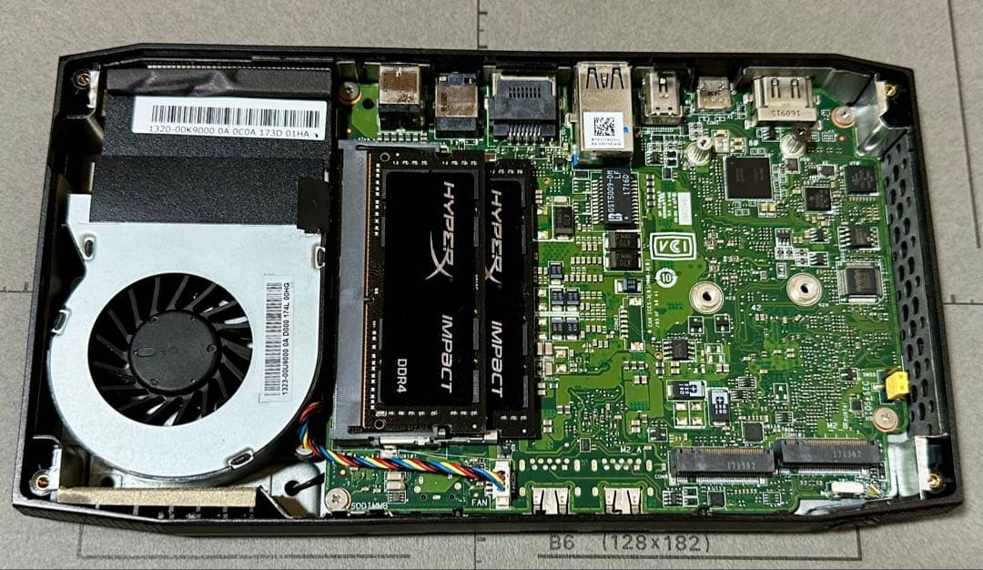 NUC6i7KYK i7-6770HQ メモリ16GB SSDなし 髑髏天板