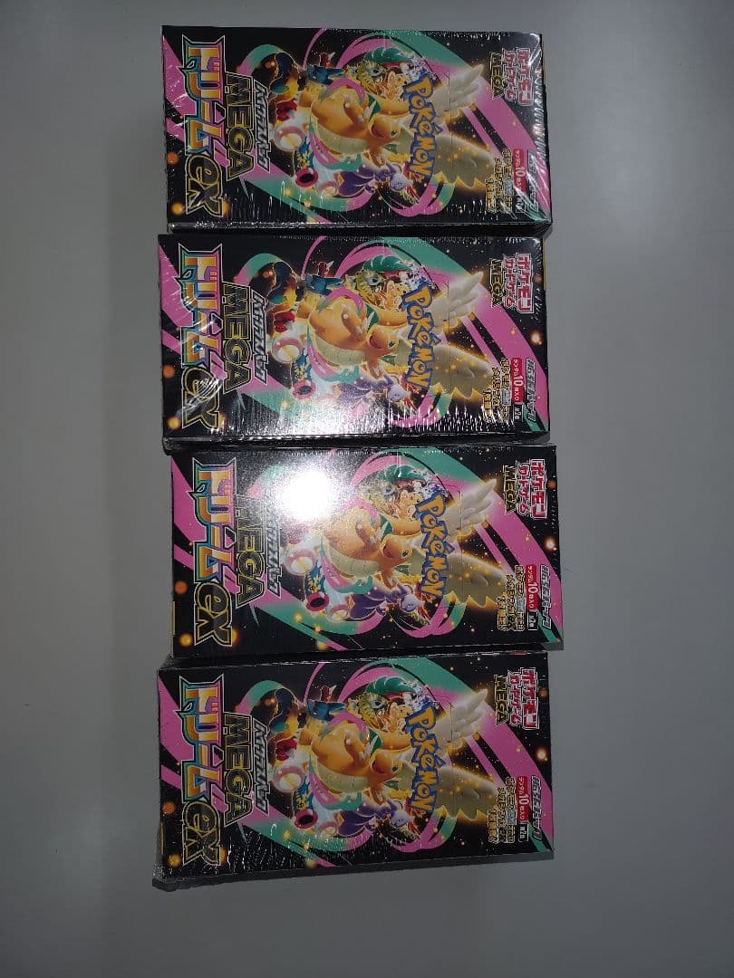 ポケモンカードゲーム MEGAドリームex 4box 未開封シュリンク付