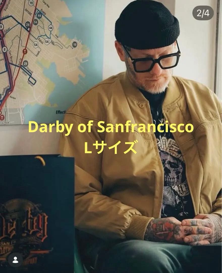 サイズL ダービーオブサンフランシスコ ダービージャケット ステッカー付き