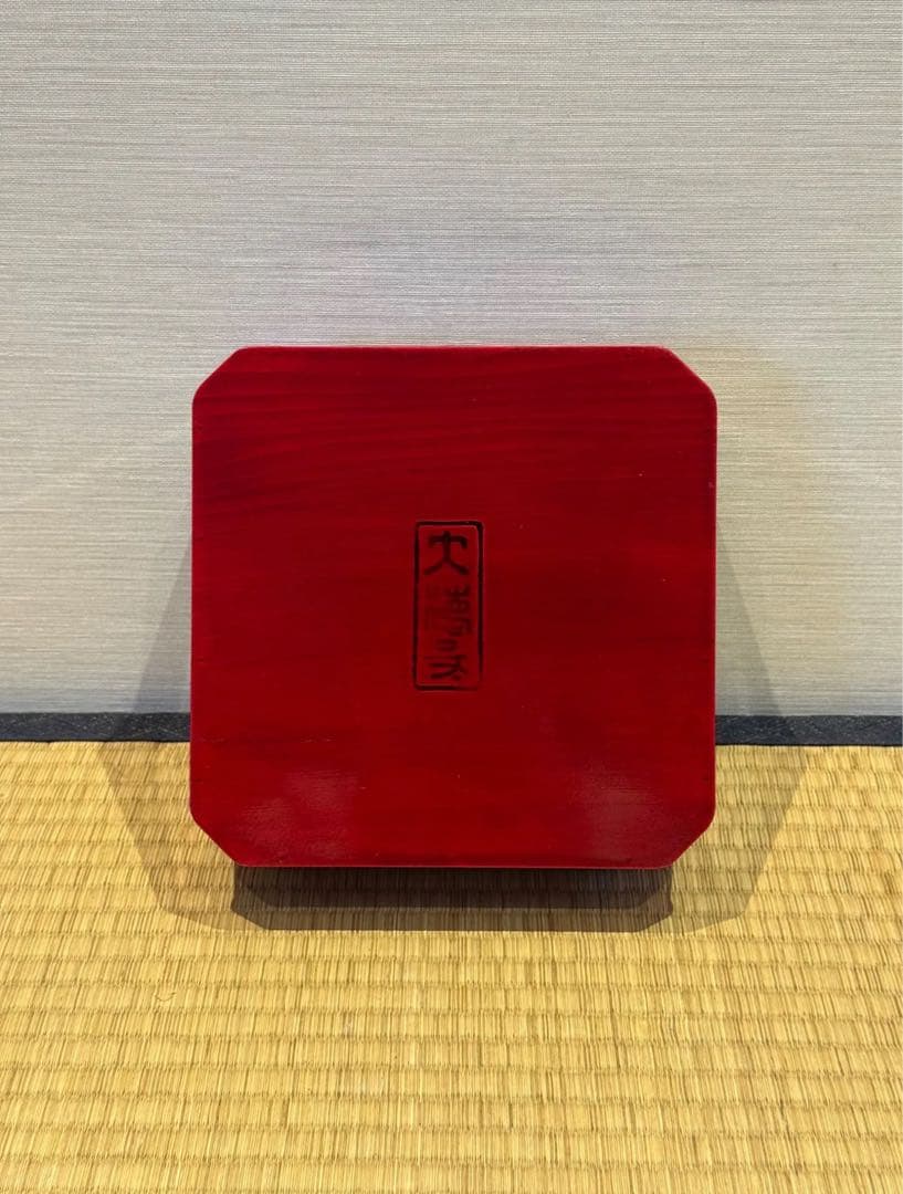 塗師 堅地屋清兵衛 作 飛騨紅春慶塗 大徳寺弁当箱 10客 縁高 共箱 茶懐石