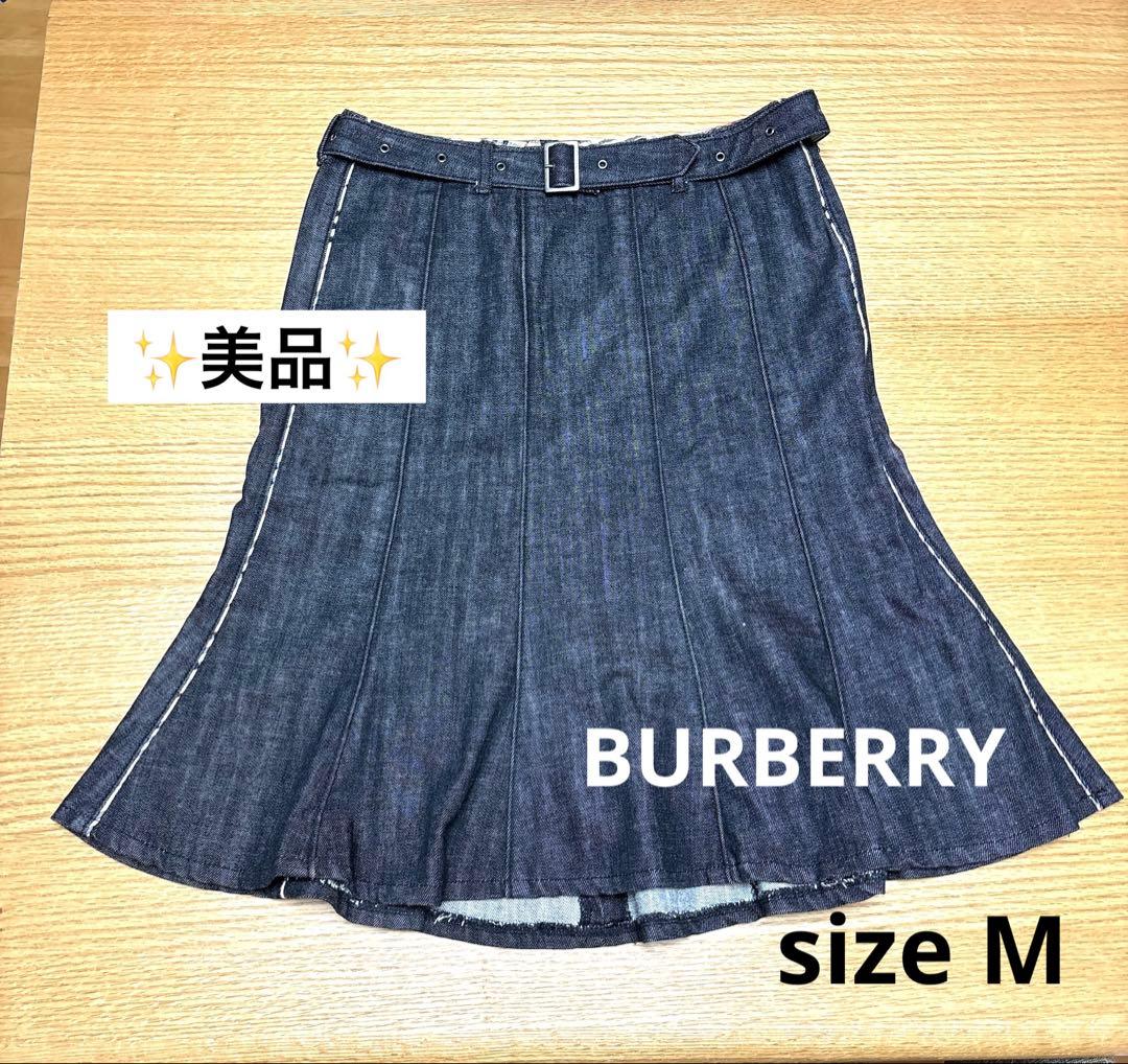 【美品】Burberry London バーバリーロンドン　デニムスカート