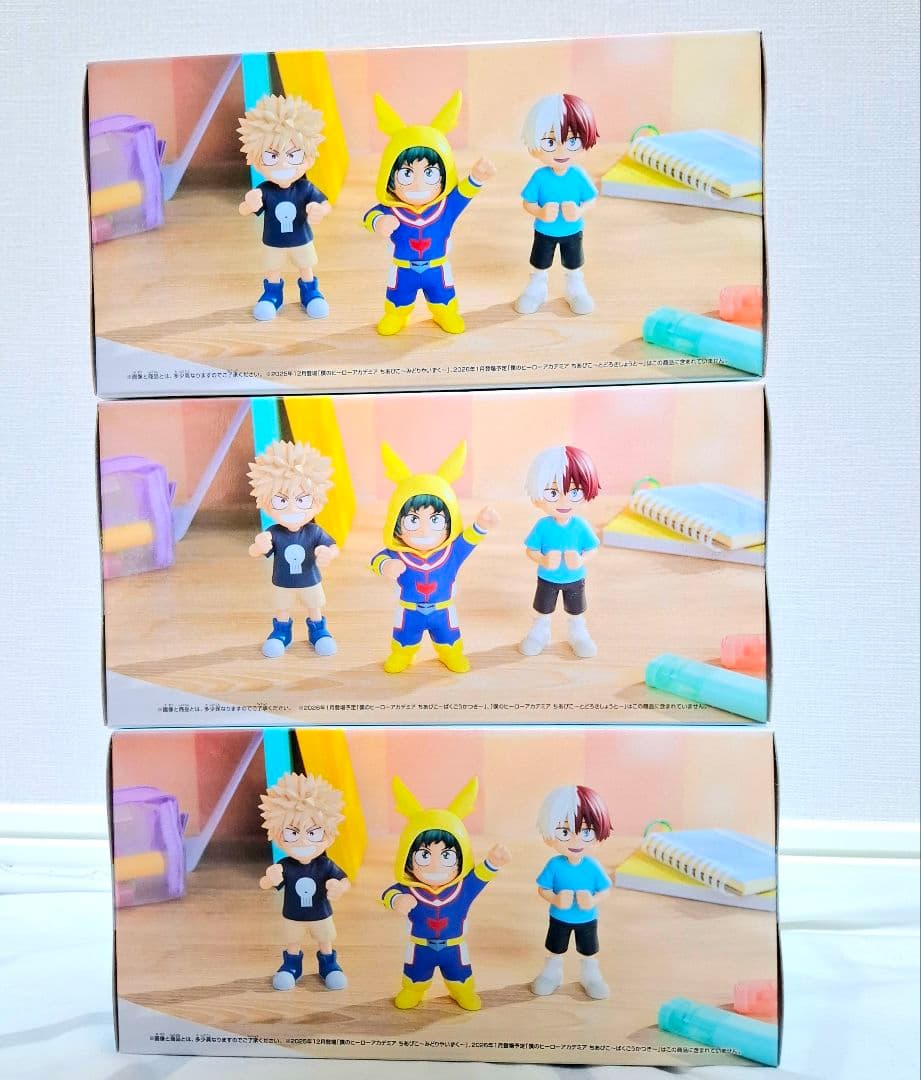 ⭐ヒロアカ⭐ちあぴこ 緑谷出久　爆豪勝己　轟焦凍　フィギュア　３種セット