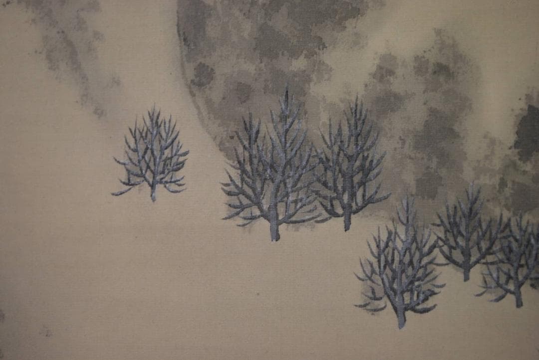 【真作】勢園/雪景山水図/掛軸☆宝船☆Ｔ-99 JM