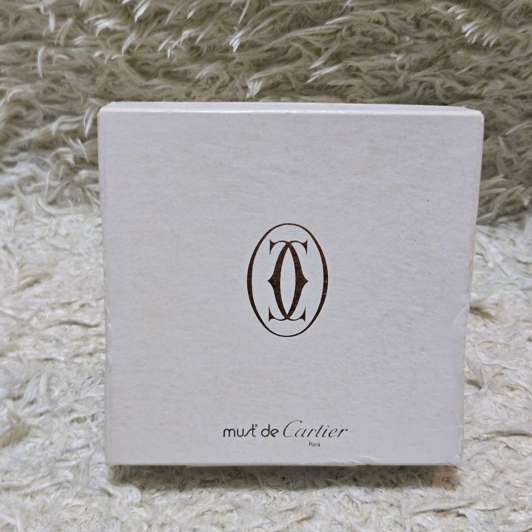 未使用　カルティエ マストライン 二つ折り 財布 レザー ボルドー