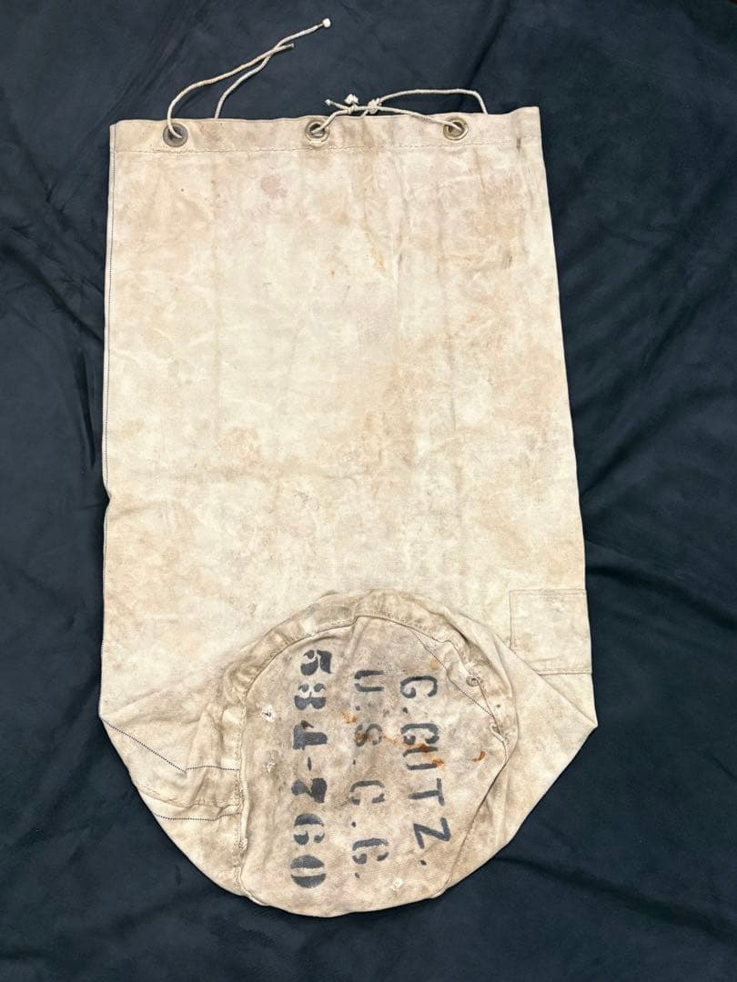 40s ビンテージ　USCG バラックバッグ　ダッフルバッグ　レア