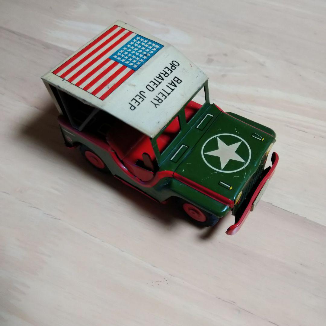 ブリキのジープ　ミニチュア