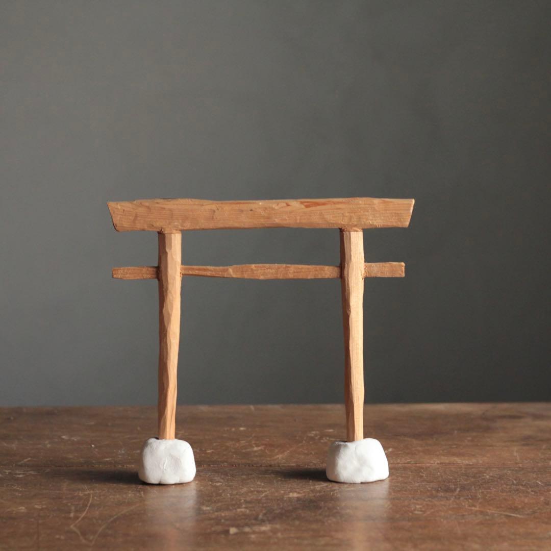 木の 鳥居 古道具 アンティーク