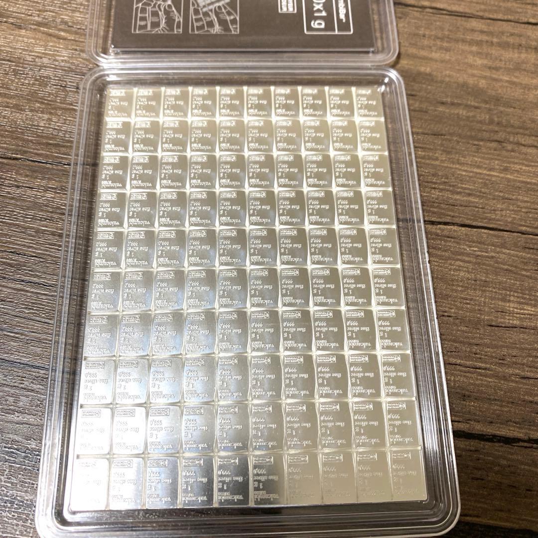 新品未開封　スイス ヴァルカンビ Valcsmbi シルバー　1g x 100個