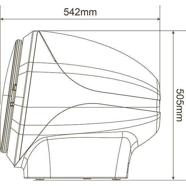 ELSONIC エルソニック 小型衣類乾燥機 容量1.8kg 580W