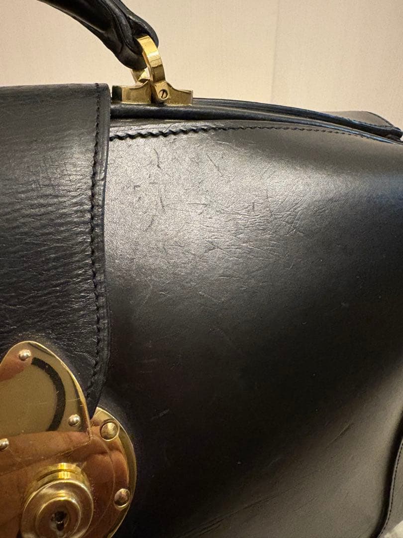 【岡ちゃん専用 】【美品】万双 ダレスバッグ 三つマチ ブラック