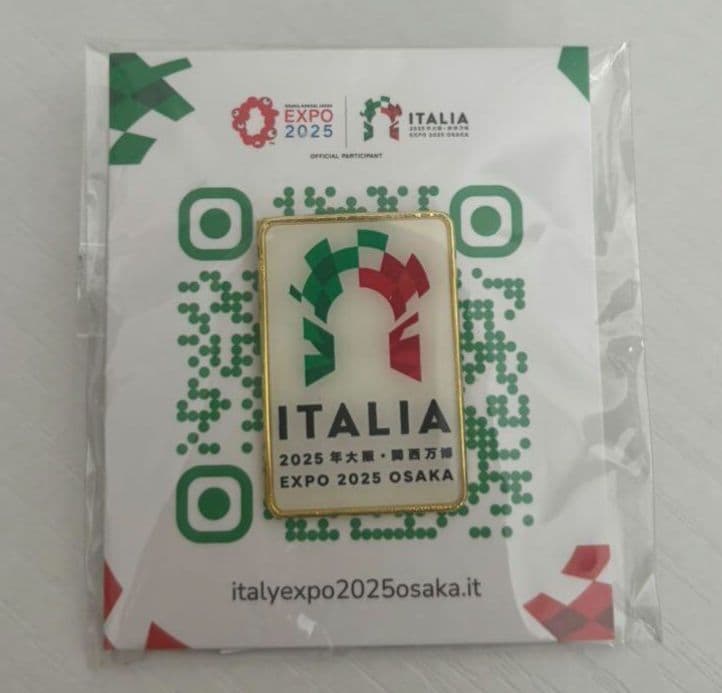 大阪関西万博　(非売品) 激レア　 イタリア館スタッフ　VIP 専用ピンバッジ