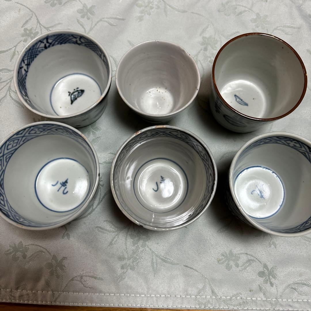 蕎麦猪口６個江戸、明治