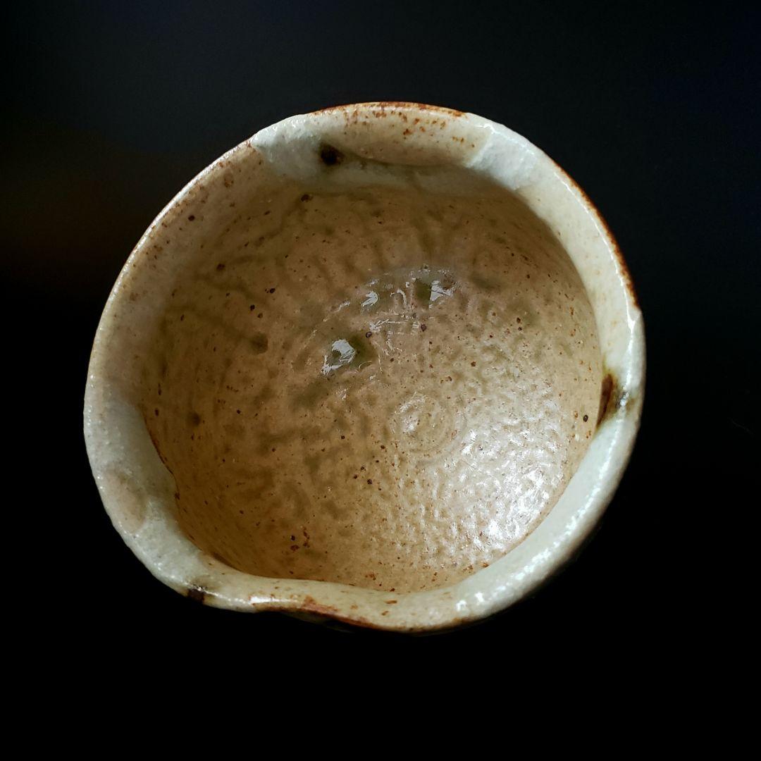 茶道具 美濃伊賀 エフゴ形 建水 加藤弥右衛門 共箱 美濃焼 陶芸 出物 工芸品