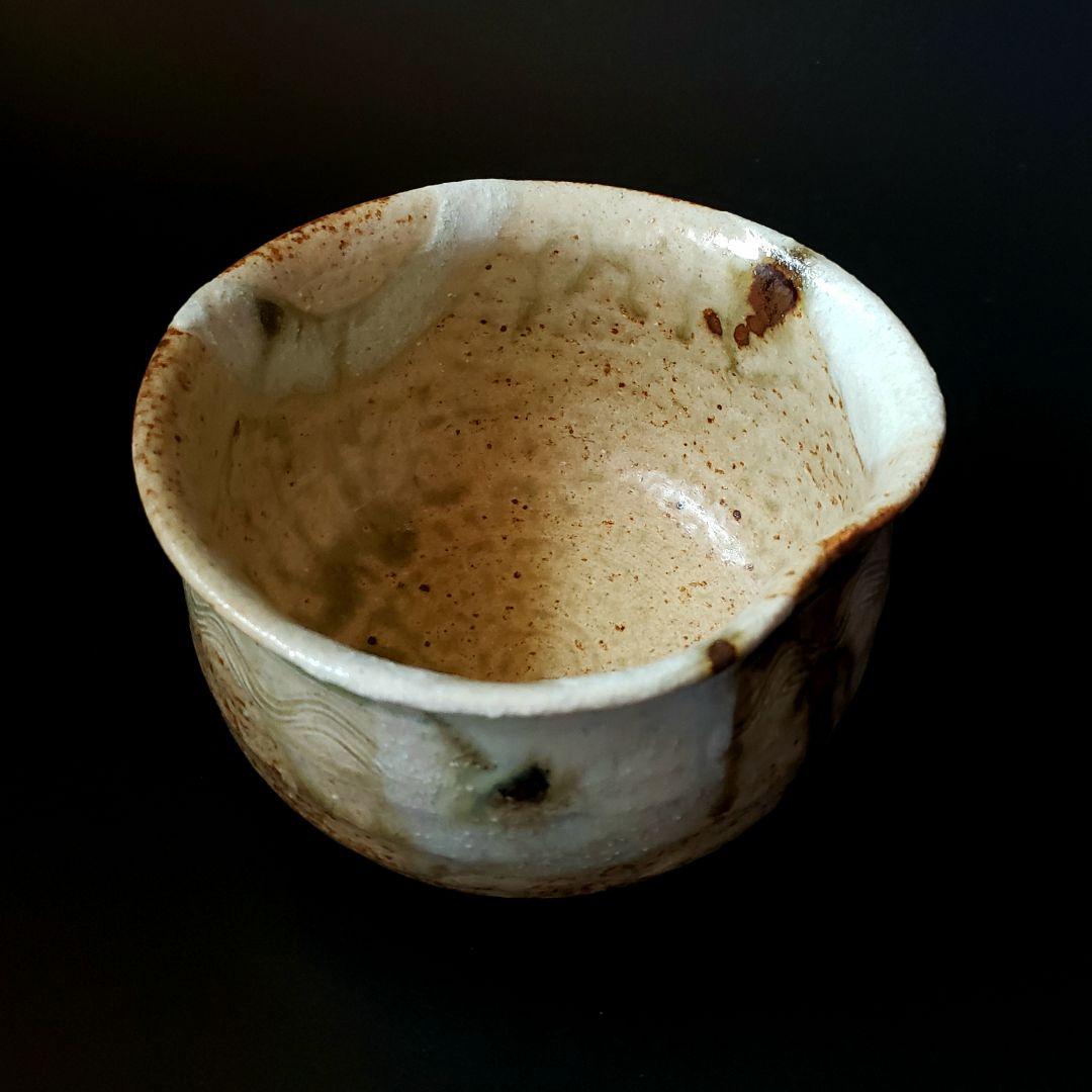 茶道具 美濃伊賀 エフゴ形 建水 加藤弥右衛門 共箱 美濃焼 陶芸 出物 工芸品