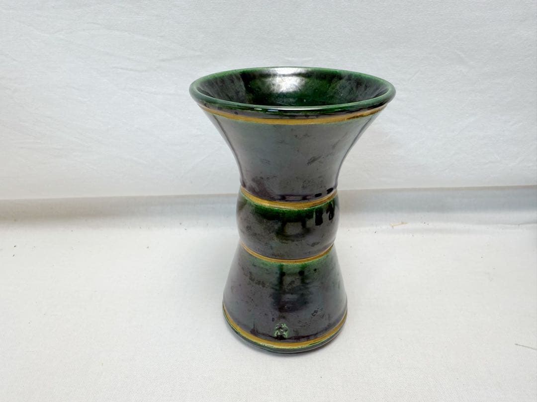 未使用 茶道具 七世 和楽作 青楽 三ツ具足 陶印 利休忌 七事式 共箱