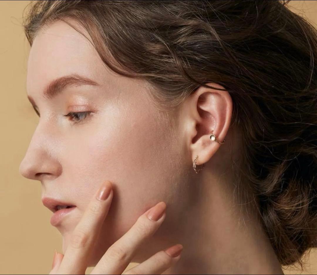 agete k10 透かし フープピアス