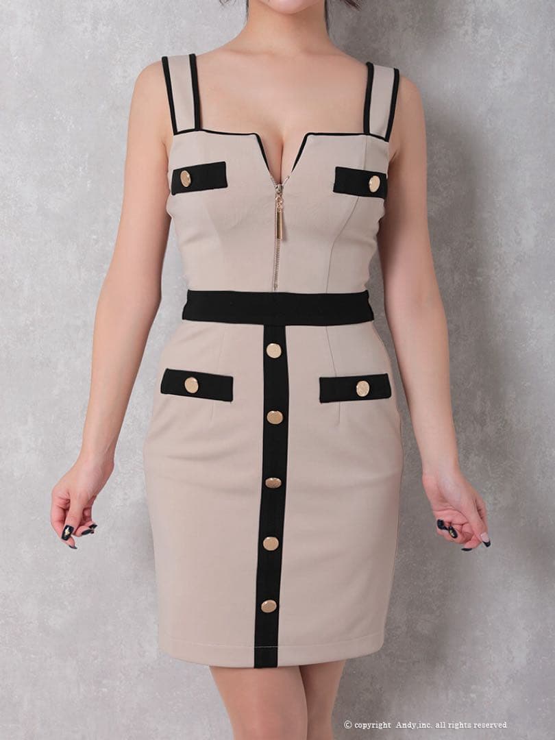 2.5万美品あすかちゃん着グラマラスANDY高級キャバドレスS人気完売