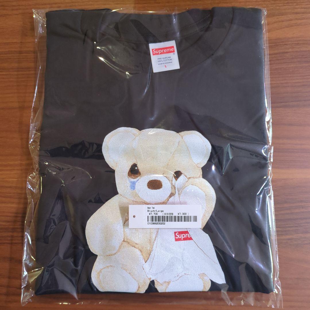 Supreme Bear Tee ブラック Lサイズ シュプリーム　ステッカー付