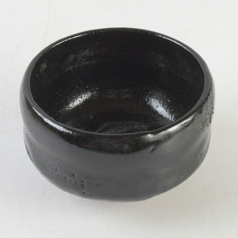 茶道具　楽吉左衛門　弘入作　黒楽茶碗　時代箱　V　9763