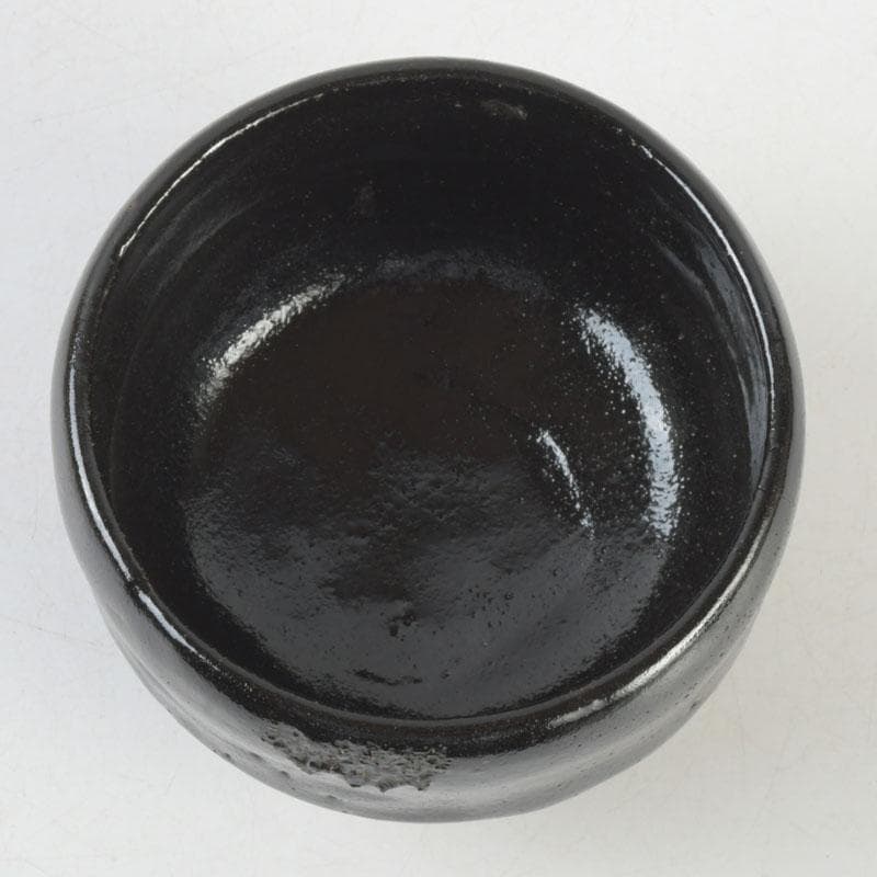 茶道具　楽吉左衛門　弘入作　黒楽茶碗　時代箱　V　9763