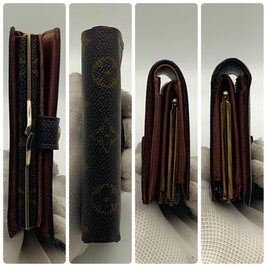 鑑定済み ルイヴィトン ポルトフォイユ ヴィエノワ モノグラム 革 財布 がま口