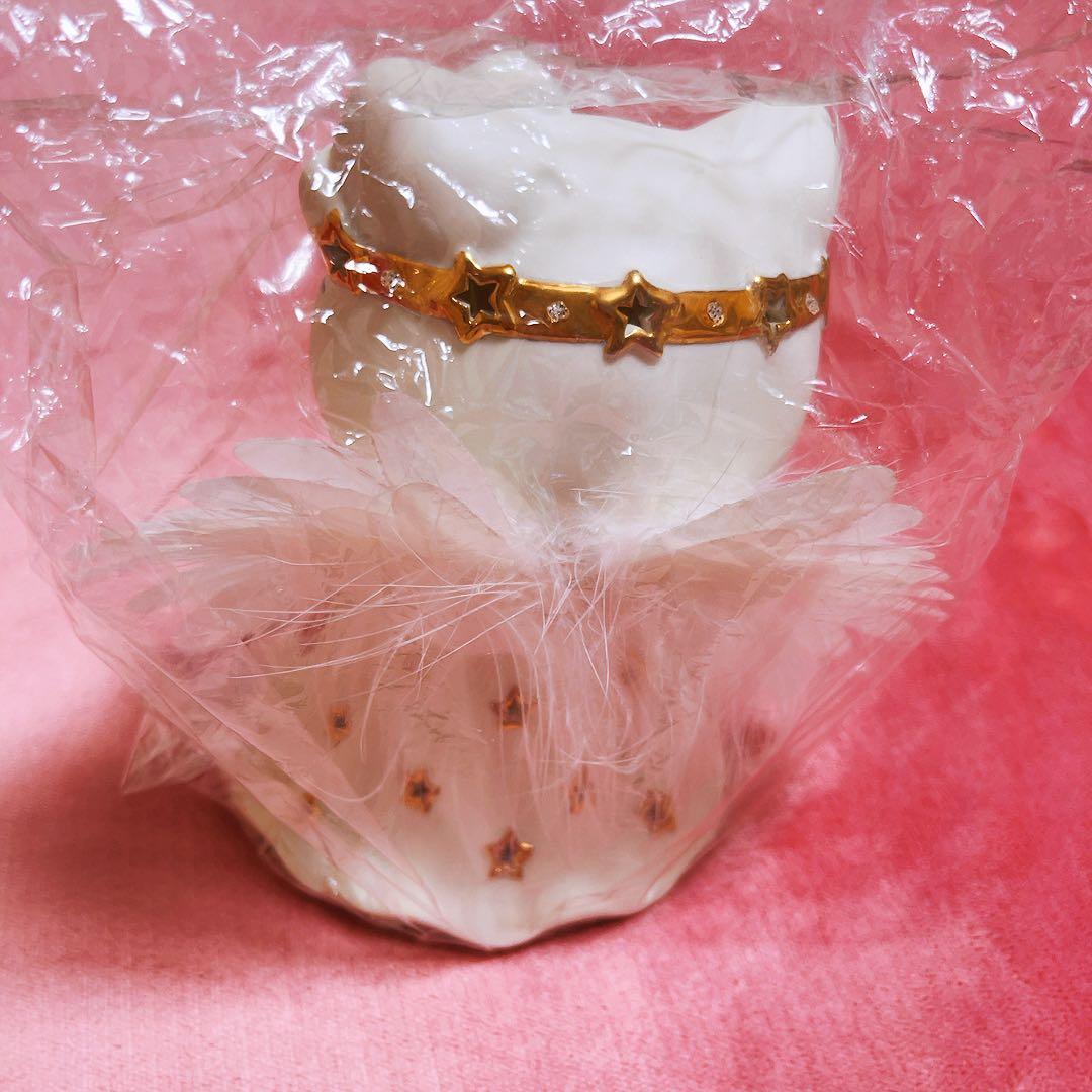 希少レア　ハローキティ　ファイバー　天使ドール　ライト　陶器　2003 サンリオ