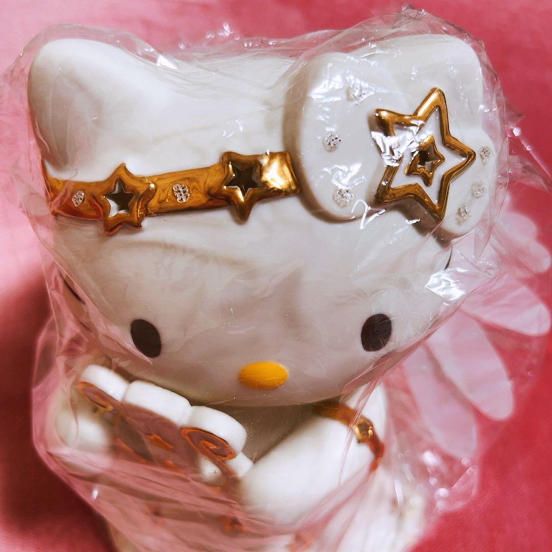 希少レア　ハローキティ　ファイバー　天使ドール　ライト　陶器　2003 サンリオ