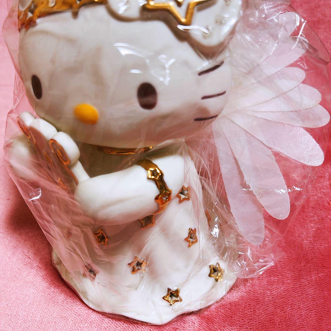 希少レア　ハローキティ　ファイバー　天使ドール　ライト　陶器　2003 サンリオ