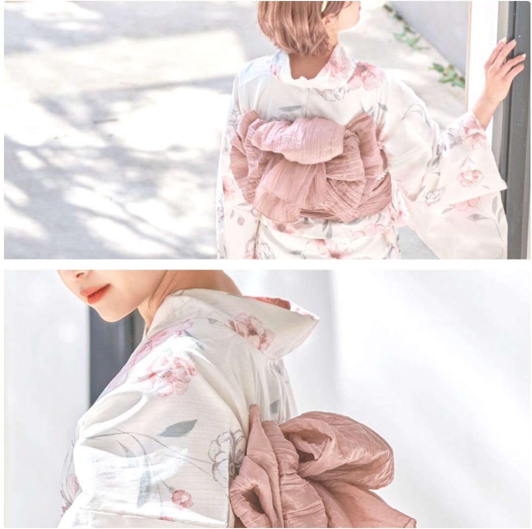 DITA花柄浴衣・帯セット【桜梅桃李】