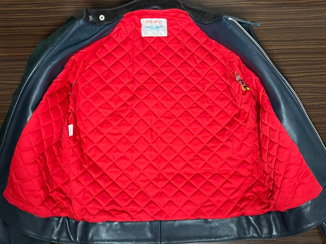 Lewis Leathers スーパースポーツマン ホース 40 ネイビー