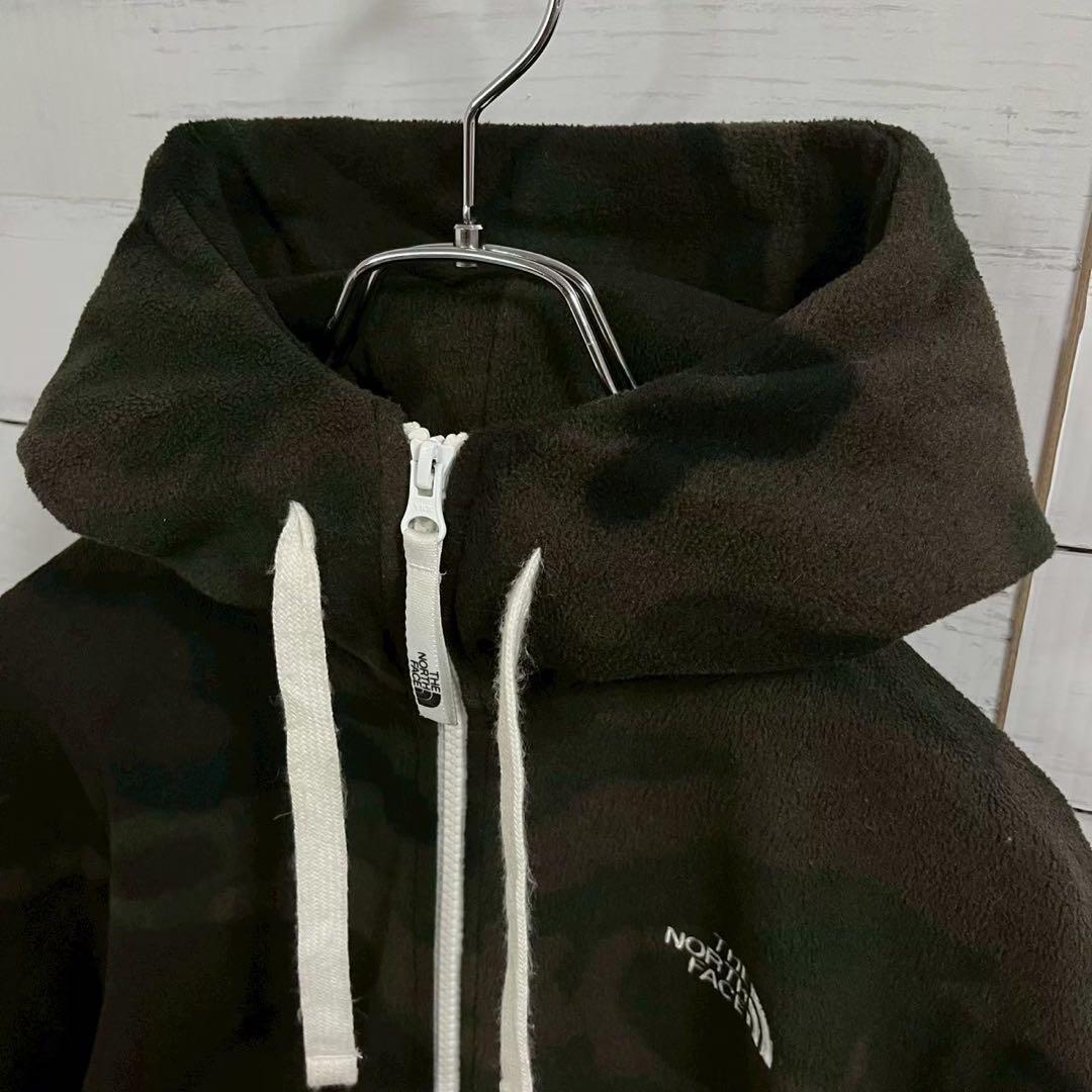 1【人気Lサイズ】ザノースフェイス☆フードビッグロゴ フリースリアビュー7368