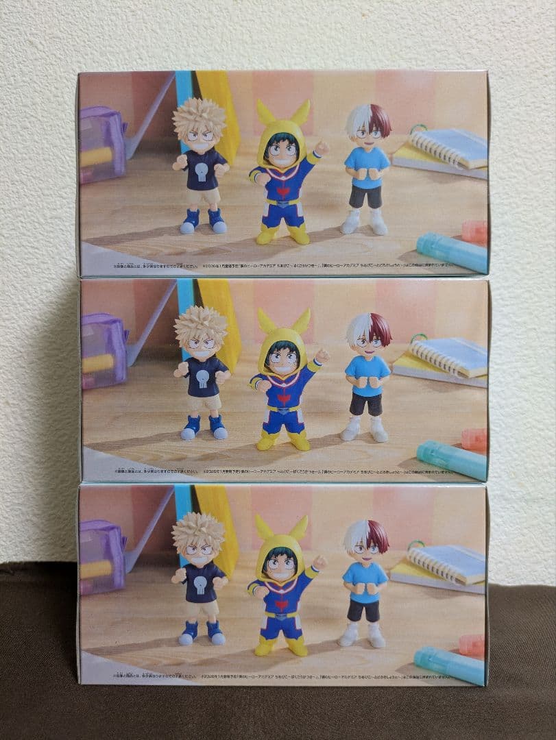 僕のヒーローアカデミア ちあぴこ みどりやいずく緑谷出久 フィギュア3体セット