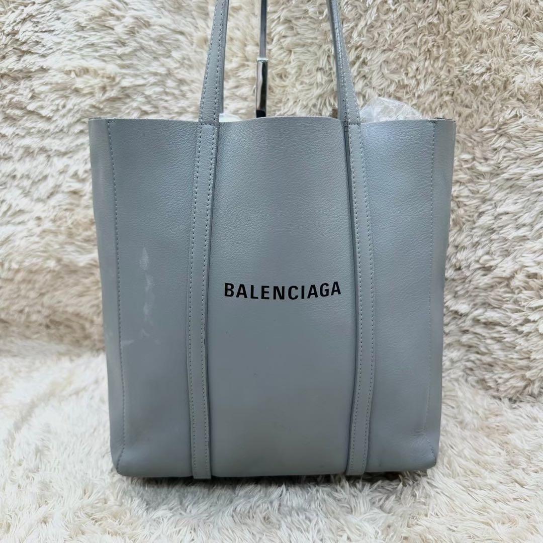 【美品】バレンシアガ トートバッグ ショルダーバッグ グレー エブリデイ