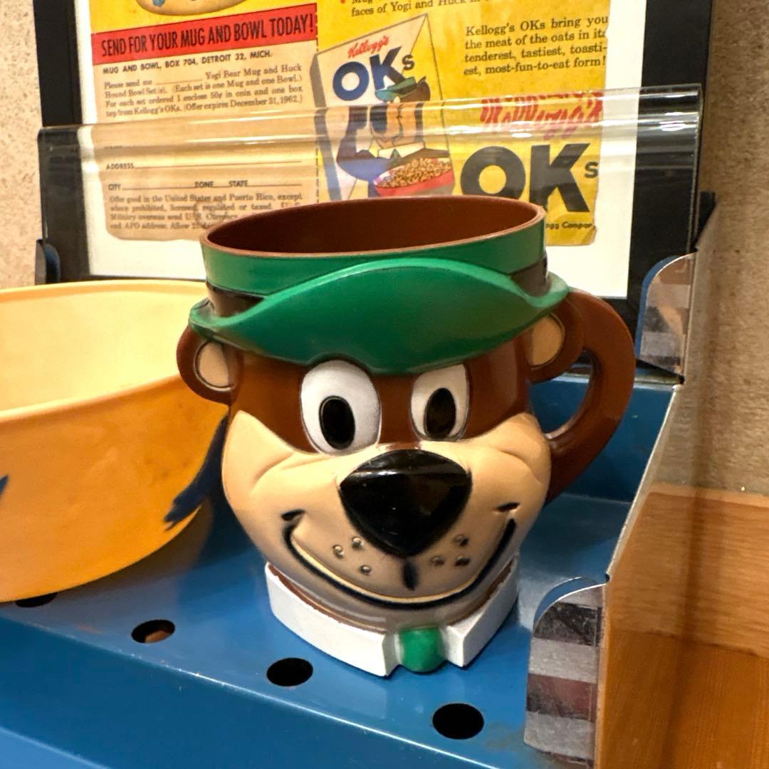 レア！　1961年　ヨギベア　ハックルベリー　3Dフェイス　マグカップ　セット