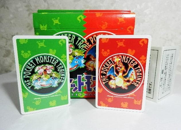 ポケモントランプ緑・赤（未使用・未開封）