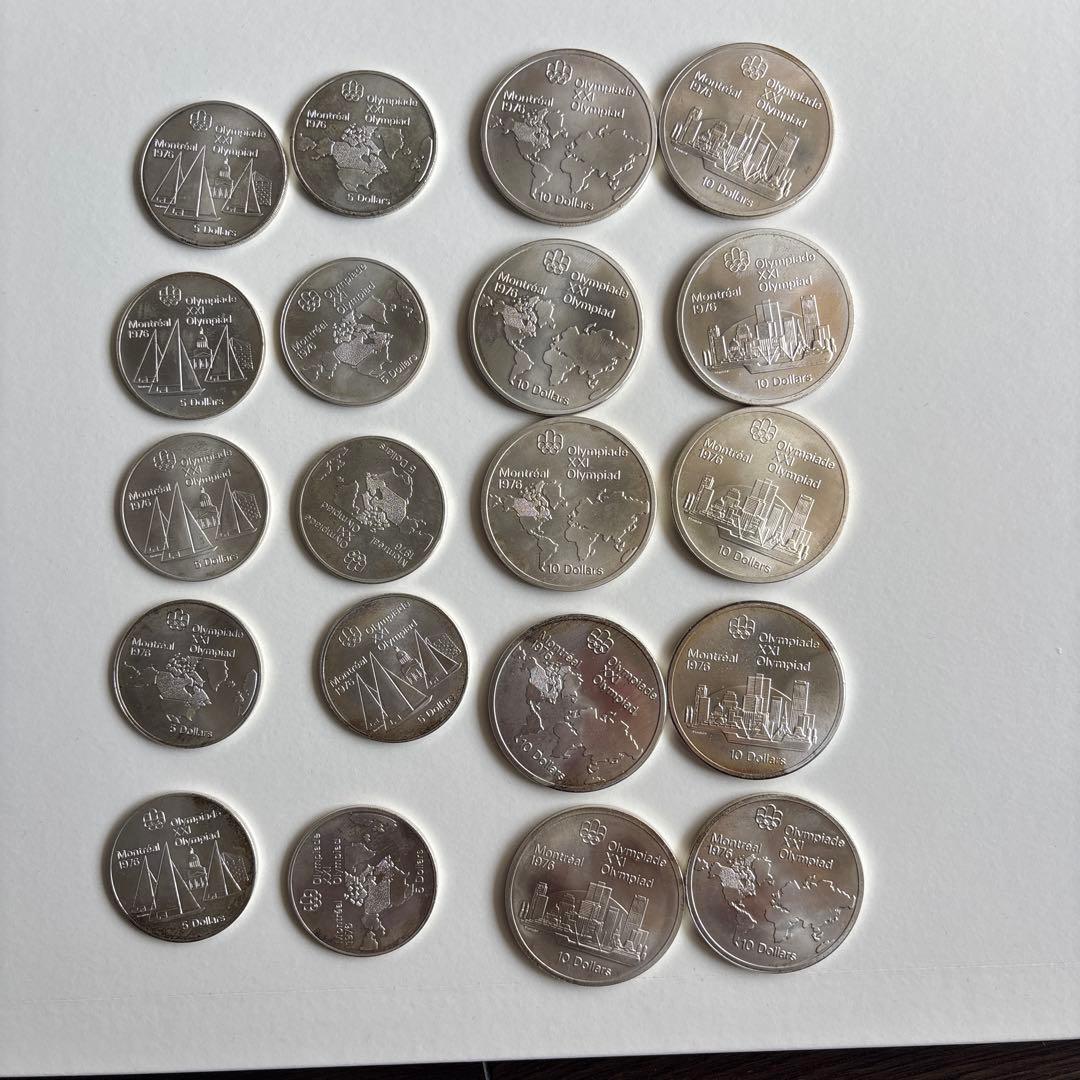 ☆*☆様 モントリオールオリンピック記念銀貨セット　まとめ売り20枚