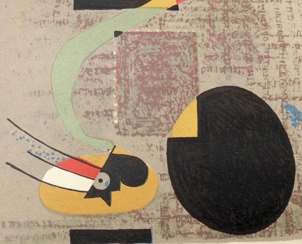 ★ ミロ　リトグラフ シート ★　題名不明