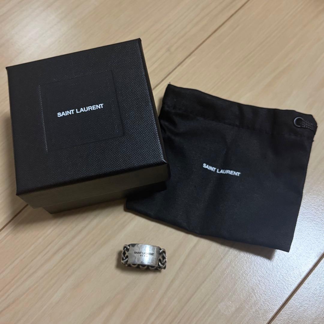 新品 SAINT LAURENT サンローラン チェーンリング 箱付き